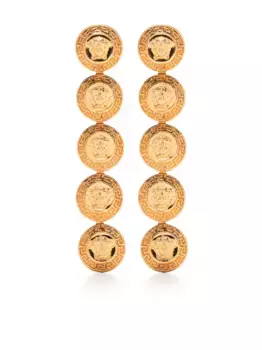 Серьги-подвески Tribute Medusa VERSACE, золотой