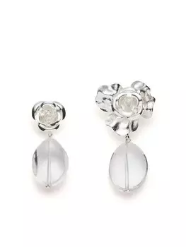 Серьги-подвески в форме розетки Magda Butrym, серебряный