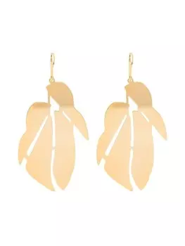 Серьги-подвески в виде листьев ISABEL MARANT, золотой