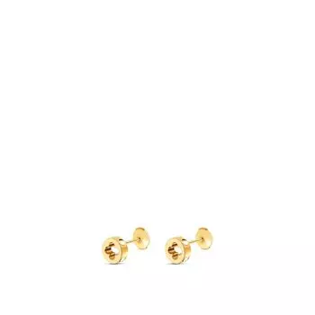 СЕРЬГИ-ПУЛЬСЫ EMPREINTE, ЖЕЛТОЕ ЗОЛОТО Louis Vuitton, золотой
