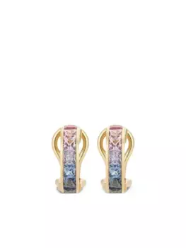 Серьги Rainbow из желтого золота с бриллиантами и сапфирами DOLCE & GABBANA, золотой