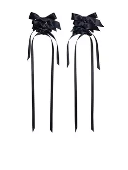 Серьги с бантами Simone Rocha, черный