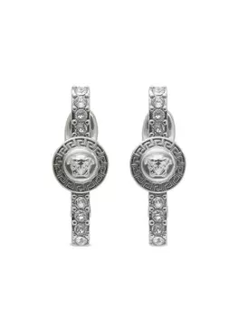 Серьги с декором Medusa Versace, серебряный