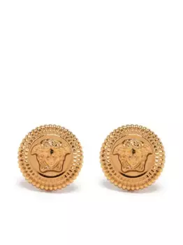 Серьги с декором Medusa VERSACE, золотой