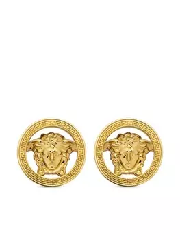 Серьги с декором Medusa Versace, золотой