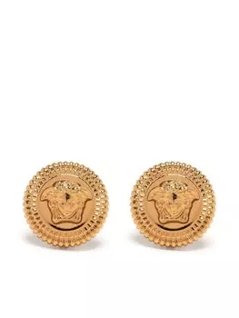 Серьги с декором Medusa Versace, золотой