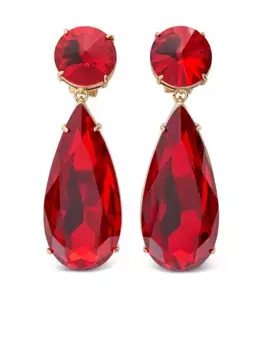 Серьги с кристаллами Carolina Herrera, золотой