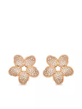 Серьги с кристаллами Oscar de la Renta, розовый