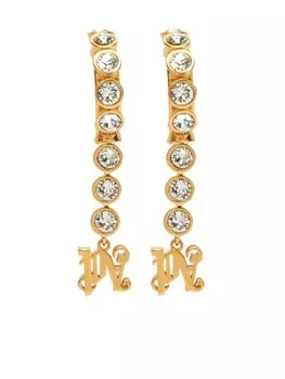 Серьги с кристаллами Palm Angels, золотой