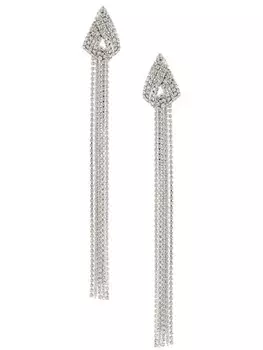 Серьги с кристаллами Philipp Plein, серебряный
