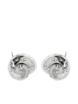 Серьги с кристаллами VERSACE, серебяный