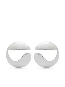 Серьги с логотипом C Coperni, серебряный