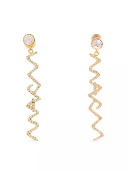 Серьги с логотипом Marni, золотой