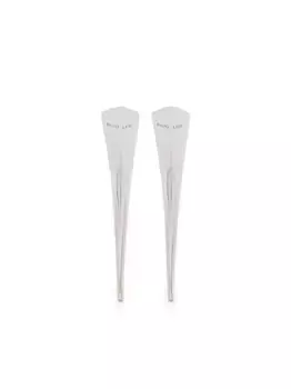 Серьги с логотипом Mugler, серебяный