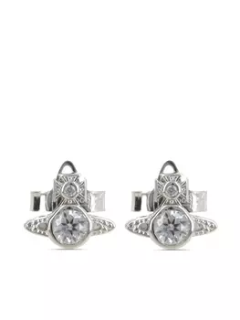 Серьги с логотипом Orb Vivienne Westwood, серебряный