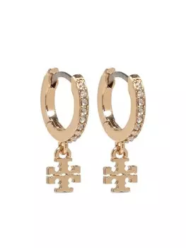 Серьги с логотипом Tory Burch, золотой