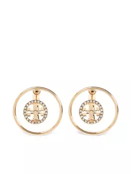 Серьги с логотипом Tory Burch, золотой