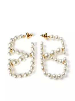 Серьги с логотипом VLogo Signature Valentino Garavani, белый