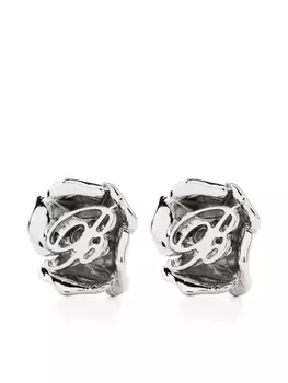 Серьги с мотивом розы Blumarine, серебряный
