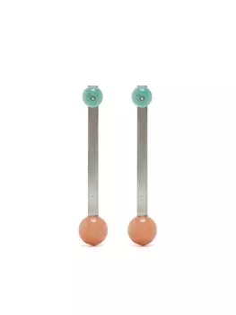 Серьги с яшмой Hsu Jewellery, серебряный