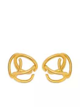 Серьги с узлом Oscar de la Renta, золотой