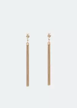 Серьги SAINT LAURENT Monogramme earrings, золотой