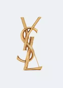Серьги SAINT LAURENT Opyum snake brooch , золотой