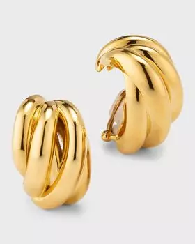 Серьги Сатурн Balenciaga, цвет 0027 Shiny Gold