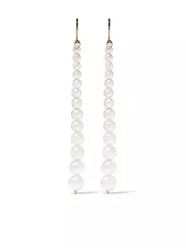 Серьги Sea of Beauty из желтого золота с жемчугом и бриллиантами Mizuki, золотой