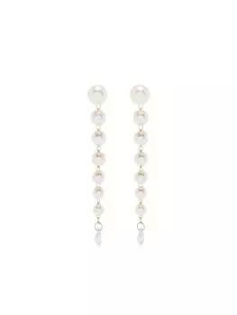 Серьги Sea of Beauty из желтого золота с жемчугом и бриллиантами Mizuki, золотой