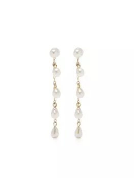 Серьги Sea of Beauty из желтого золота с жемчугом Mizuki, золотой