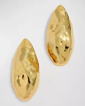 Серьги-столбики «Molten Puffy Teardrop» Alexis Bittar, цвет Gold