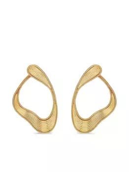 Серьги Stream Lines Loop из желтого золота Fernando Jorge, золотой