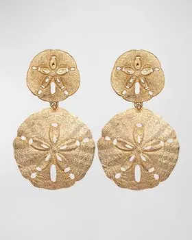 Серьги Tarni Sand Dollar Jennifer Behr, цвет Gold