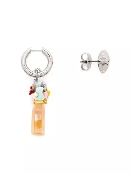 Серьги The Mini Icon Marc Jacobs, серебряный