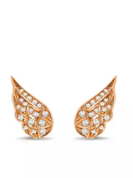 Серьги Tiara из розового золота с бриллиантами Pragnell, розовый