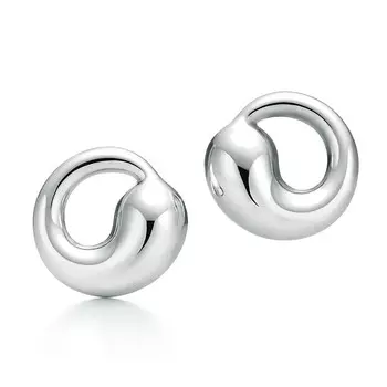 Серьги Tiffany & Co. Elsa Peretti Circle, серебро