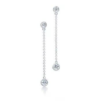 Серьги Tiffany & Co. Elsa Peretti Diamonds by the Yard, платина