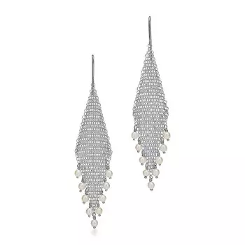 Серьги Tiffany & Co. Elsa Peretti Mesh Fringe, серебро