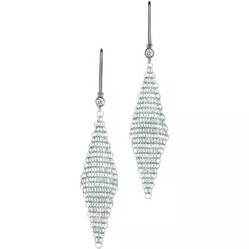 Серьги Tiffany & Co. Elsa Peretti Mesh, серебро