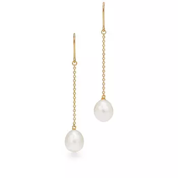 Серьги Tiffany & Co. Elsa Peretti Pearls by the Yard Chain, золото