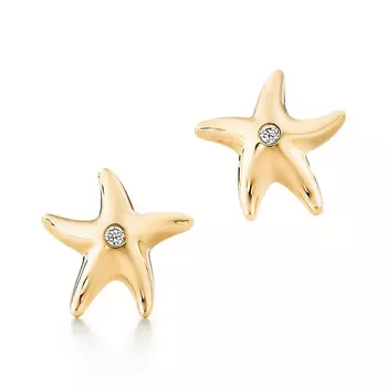 Серьги Tiffany & Co. Elsa Peretti Starfish, золото