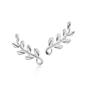 Серьги Tiffany & Co. x Paloma Picasso Olive Leaf Climber, серебро