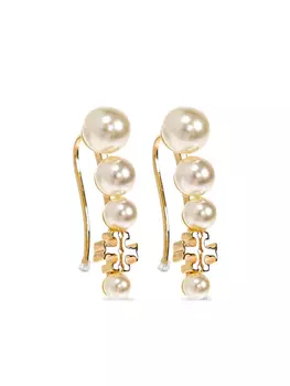 Серьги Tory Burch Pearl Ear Crawler, золотой