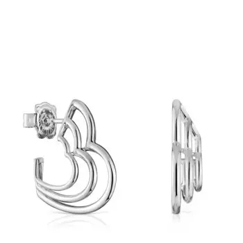 Серьги Tous Bickie Small Triple Heart, серебро