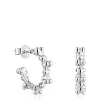 Серьги Tous Bold Bear, 12 мм, серебро