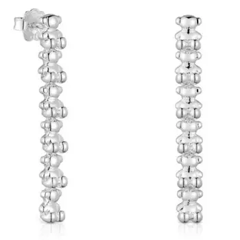 Серьги Tous Bold Bear Long With Bear Motifs, серебро