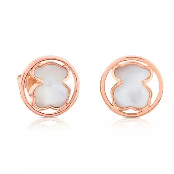 Серьги Tous Camille, розовое серебро/жемчуг