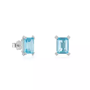 Серьги Tous Color Pills, серебро/топаз