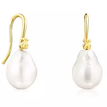 Серьги Tous Gloss Droplet, позолоченное серебро/жемчуг